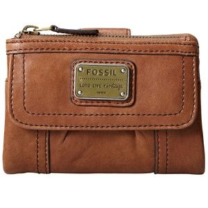 FOSSIL Emory Multi Function Saddle Trifold Wallet